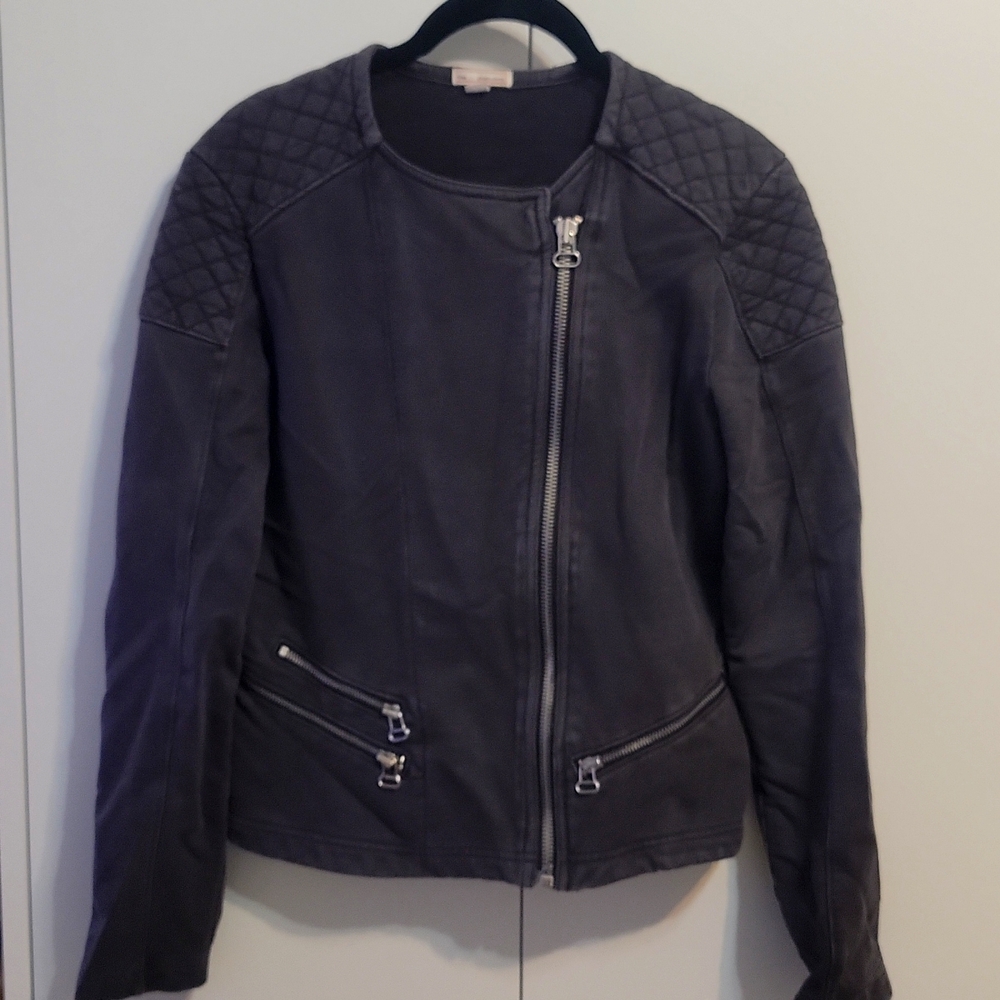 Gap Quilted Moto Sweatshirt-Like Jacket
